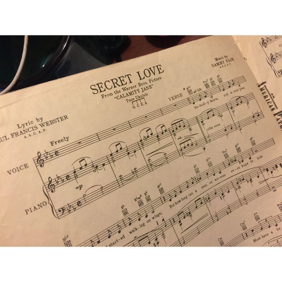 Doris Day & Howard Kneel in Calamity Jane Vintage 1953 Secret Love Photo Sheet M - Picture 8 of 9